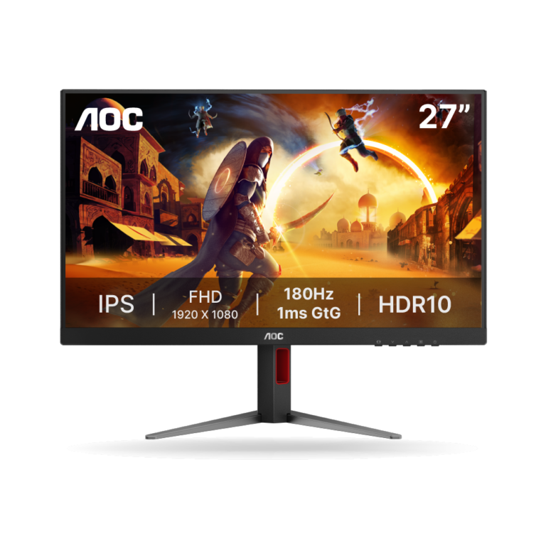 Monitor Gamer AOC 27G4 27" FHD Ips 180Hz - 1ms, Pivot - Bocina 2Wx2, DP/HDMI/VGA