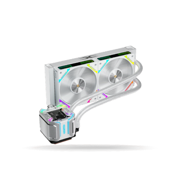 Sistema de Enfriamiento Liquido 1ST PLAYER X-240 Blanco aRGB, 2 Cooler 120mm