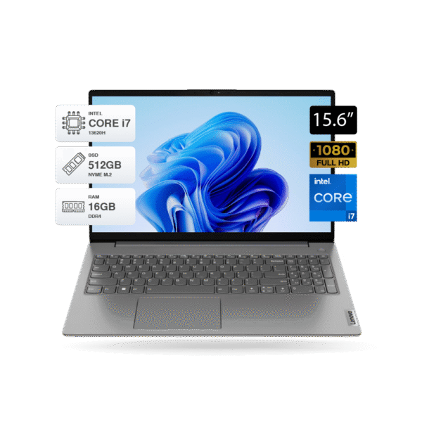 Laptop Lenovo V15 G4 IRU 15.6" FHD i7 13620H, RAM 16GB, SSD M.2 512GB, FreeDOS, iron Grey.