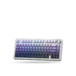 Teclado Mecánico Aula F75 Pro Purple degraded, Switch GREEN, inalámbrico y cable 75%