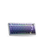 Teclado Mecánico Aula F75 Pro Purple degraded, Switch GREEN, inalámbrico y cable 75%