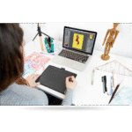 Tableta Gráfica Wacom Intuos M, Conexión USB/Bluetooth, Área activa 8.5" x 5.3", Resolución 2540 LPI, WPen 4K + 3x puntas, Black.