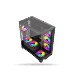 Case Gaming 1ST PLAYER Mi8 Black 4 Cooler ARGB, Sin Fuente.