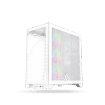 Case Gaming 1ST PLAYER Mi8 White 4 Cooler ARGB, Sin Fuente.