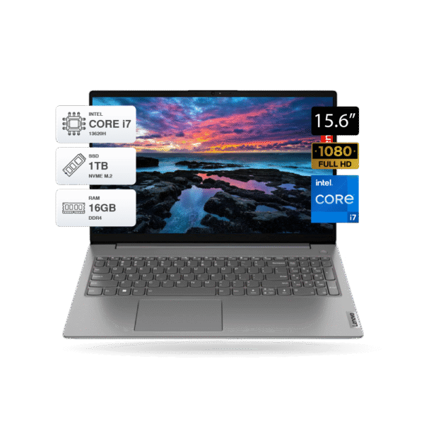 Laptop Lenovo V15 G4 IRU 15.6" FHD i7 13620H, RAM 16GB DDR4, SSD M.2 1TB, FreeDOS, iron Grey | 83A100QYLM