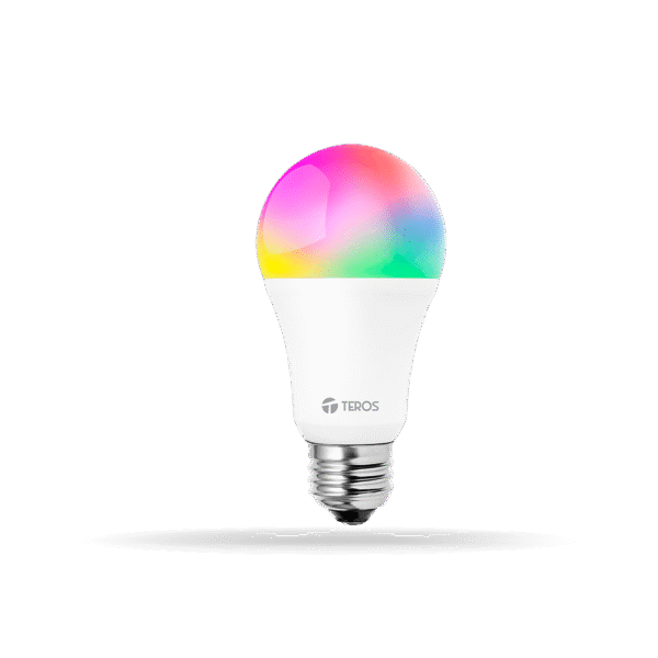 Foco inteligente LED TEROS TE-9103RGB, iluminación RGB, 9W, socket E27, Wi-Fi