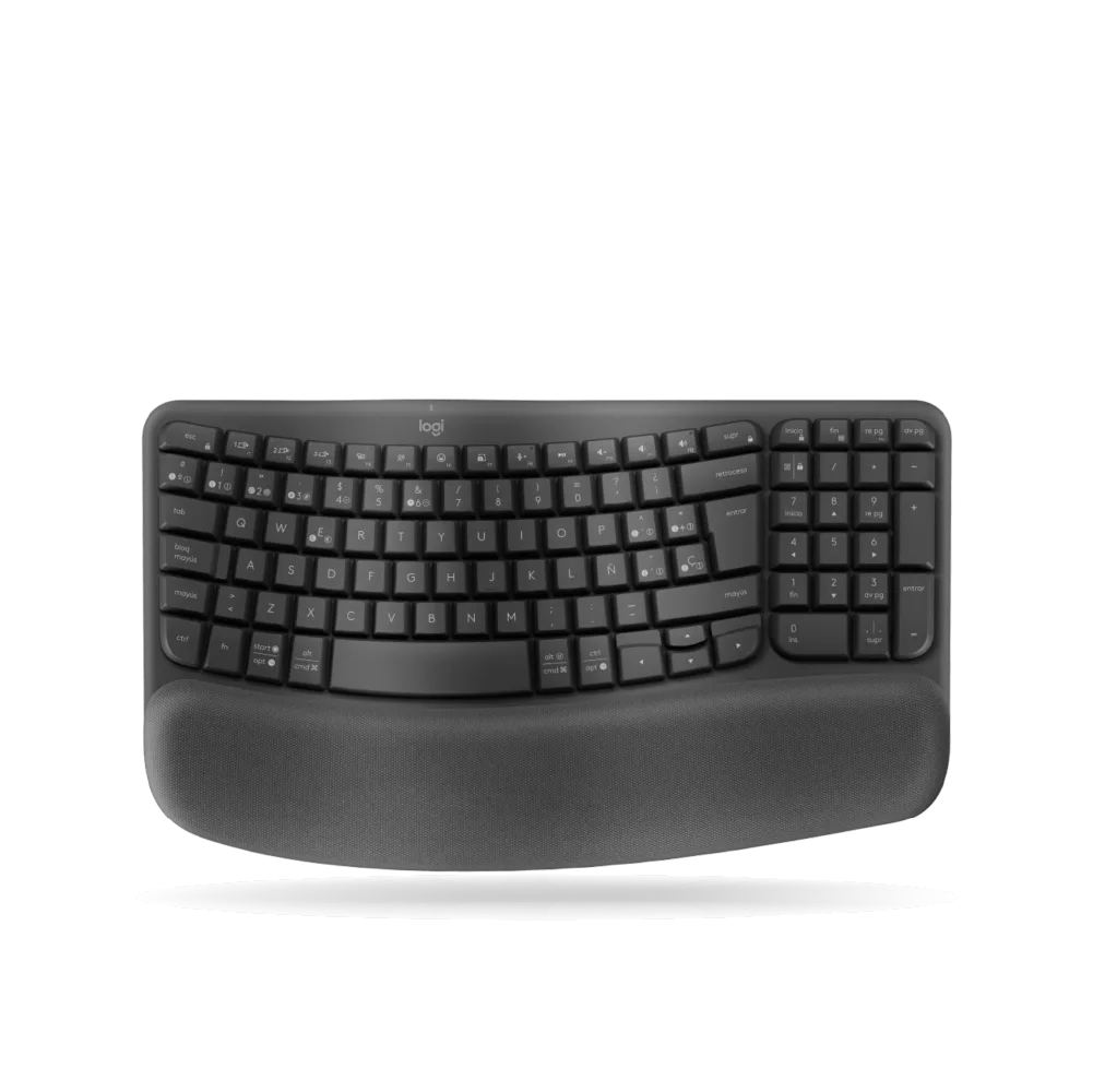 Teclado Inalambrico Logitech ERGO WAVE, Bluetooth/Wireless