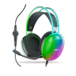 Audífono Aula S505 Stereo Alámbrico USB, Micrófono, Color Negro RGB, Cable 2.1m