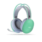 Audífono Aula S505 Stereo Alámbrico USB, Micrófono, Color Cyan RGB, Cable 2.1m
