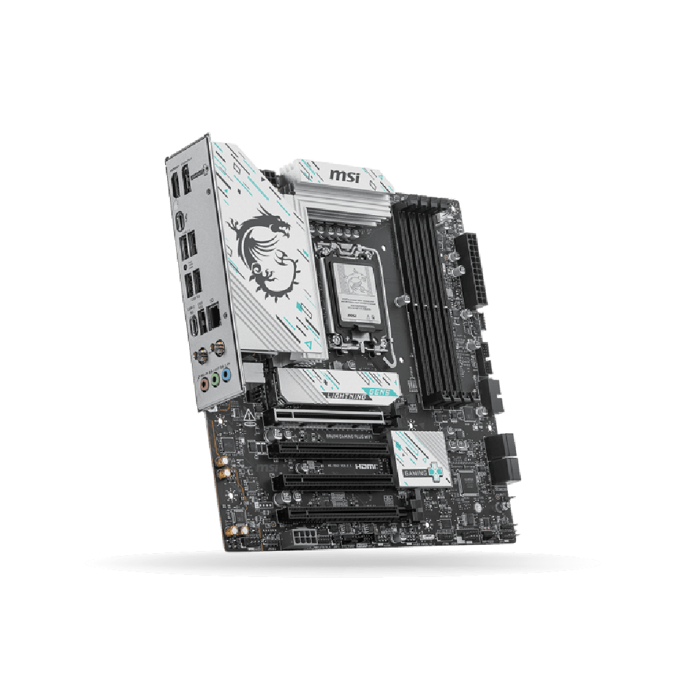 Placa MSI B860M Gaming Plus WiFi, MATX, LGA 1851, WIFI / Bluetooth, 4x DDR5 Hasta 256GB, 1xHDMI, 1xDP