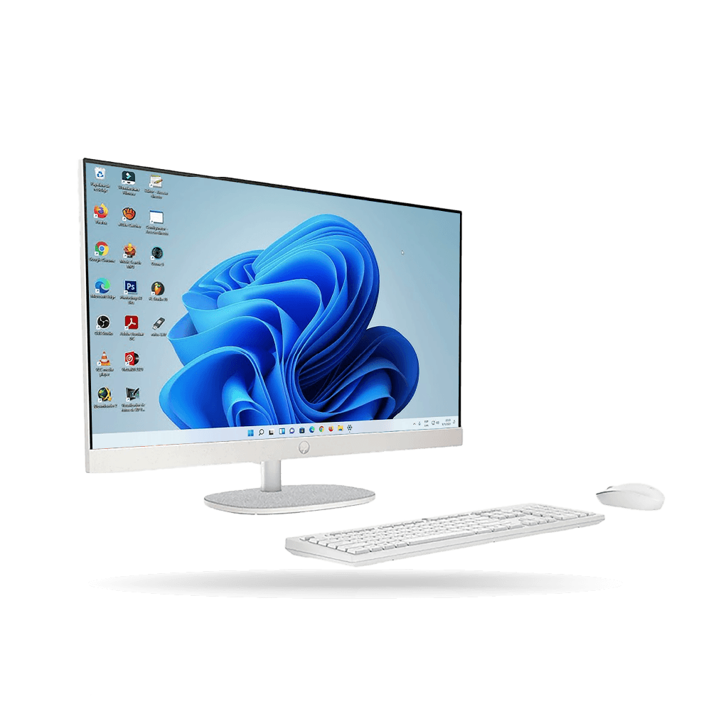 PC AIO HP Ryzen 7 7730U FHD IPS 27" Pantalla Touch, RAM 16GB DDR4, SSD 1TB M.2, Blanco nácar, Windows 11 Home | BM6N9LA
