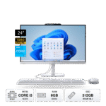 PC AIO LENOVO A100 Intel Core i3 N305 24" FHD, RAM 8GB DDR4, SSD 512GB M.2, Nube Gris, FreeDOS | F0J6002NLD