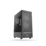 Case Antec Gaming NX410, 3 Cooler ARGB, Vidrio Templado, Color Negro, Sin fuente