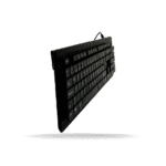 Teclado Teros, TE-4065N, Sellado, Lavable, A prueba de agua, IPX7, USB, Negro