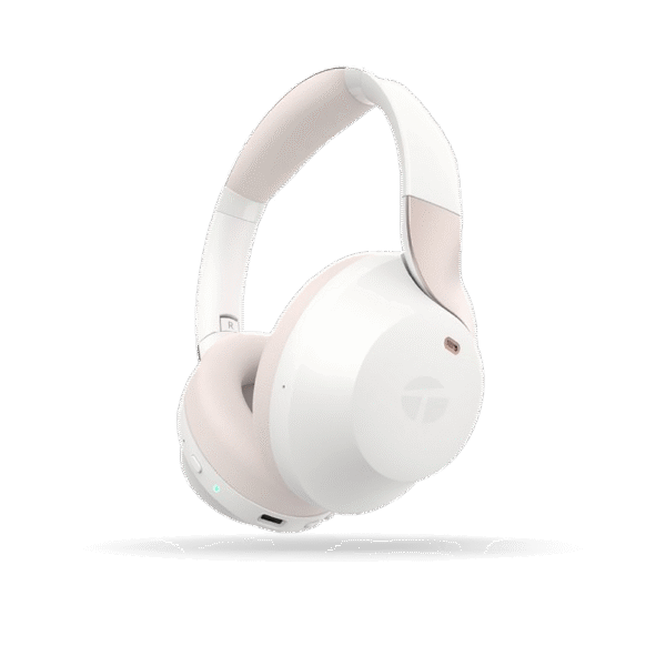 Audifono Inalambrico ANC TEROS TE-8033WP (Headset) Blanco, Bluetooth - Cancelacion de Ruido