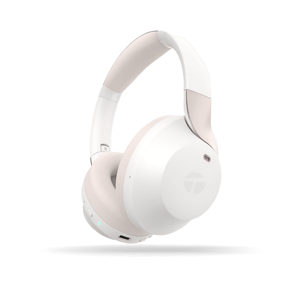 Audifono Inalambrico ANC TEROS TE-8033WP (Headset) Blanco, Bluetooth - Cancelacion de Ruido