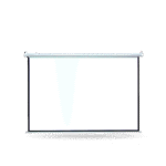 Ecran portatil TEROS TE-9062W para techo o pared, 1.92m x 1.92m, blanco mate antireflex.