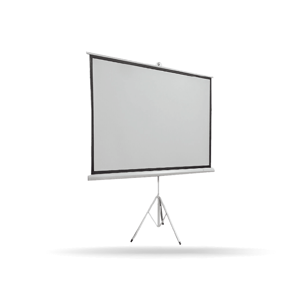 Ecran portatil TEROS TE-9063W con tripode, 1.56m x 1.17m, blanco mate antireflex.