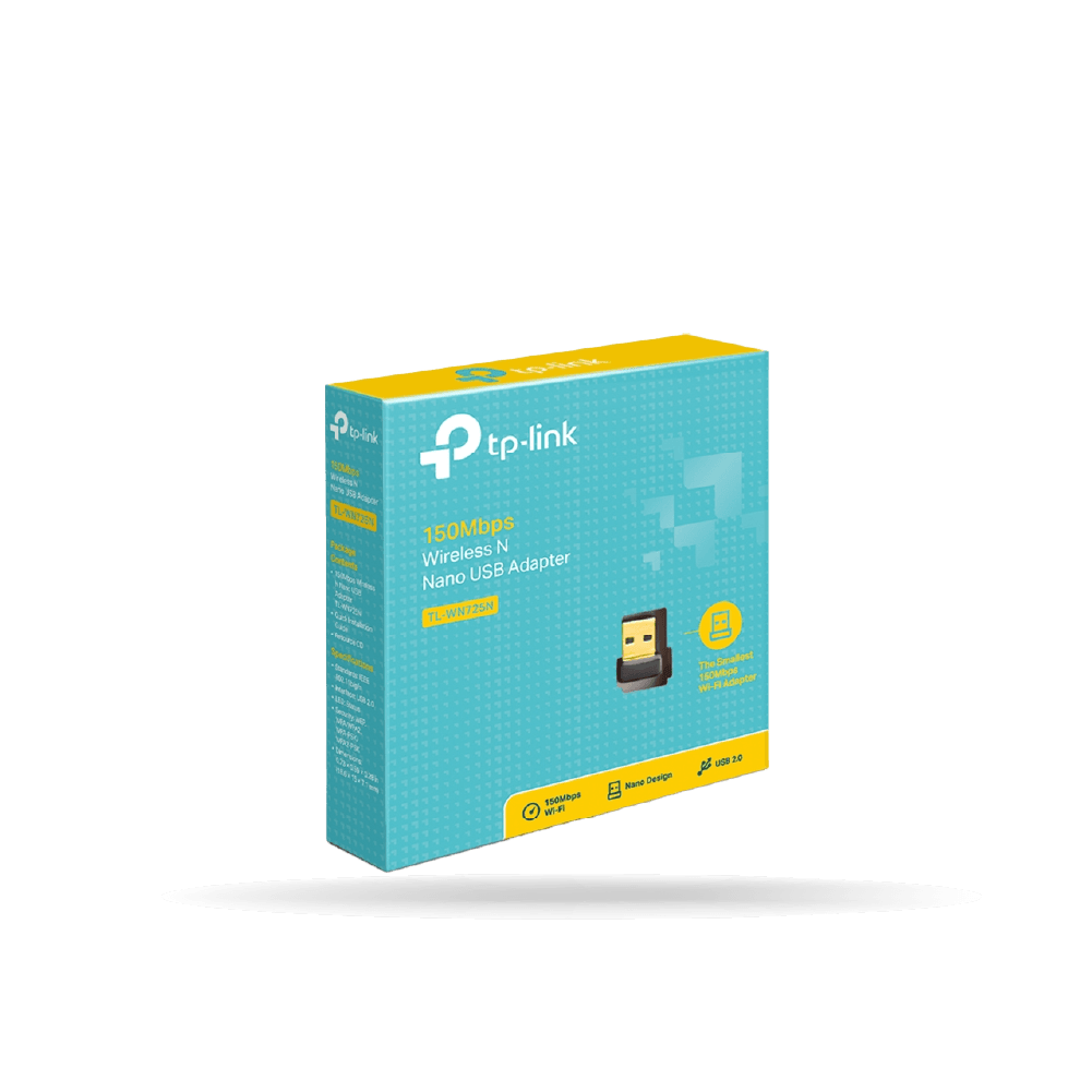 Adaptador de red TP-LINK, USB nano inalambrico | TL-WN725N