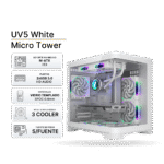 Case Gaming 1ST PLAYER View UV5 Blanco 3 Cooler ARGB, Sin Fuente | UV5WH2FCRW1FCW