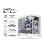Case Gaming 1ST PLAYER View UV6 Blanco 3 Cooler ARGB, Sin Fuente | UV6WH2F7RW1F7W