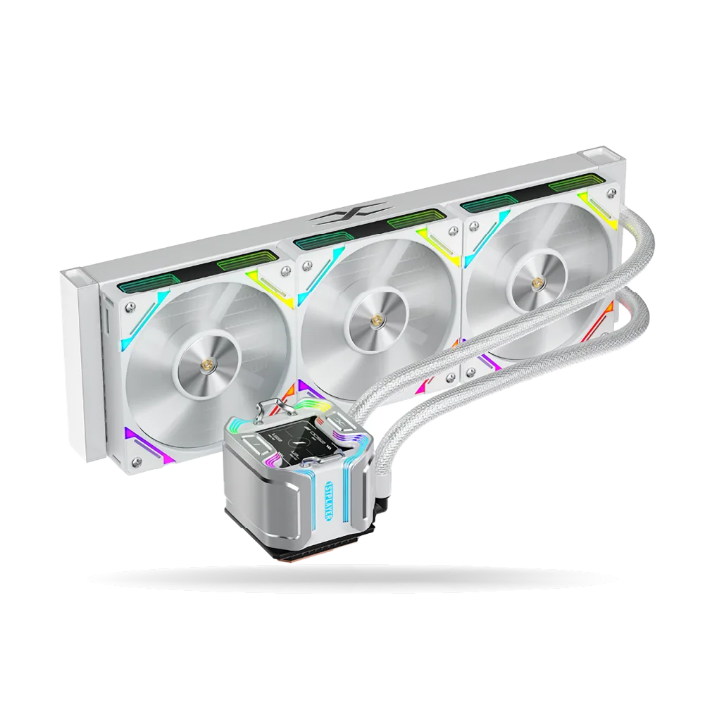 Sistema de Enfriamiento Liquido 1ST PLAYER X-360 Blanco ARGB, 2 Cooler 120mm | X-360-WH