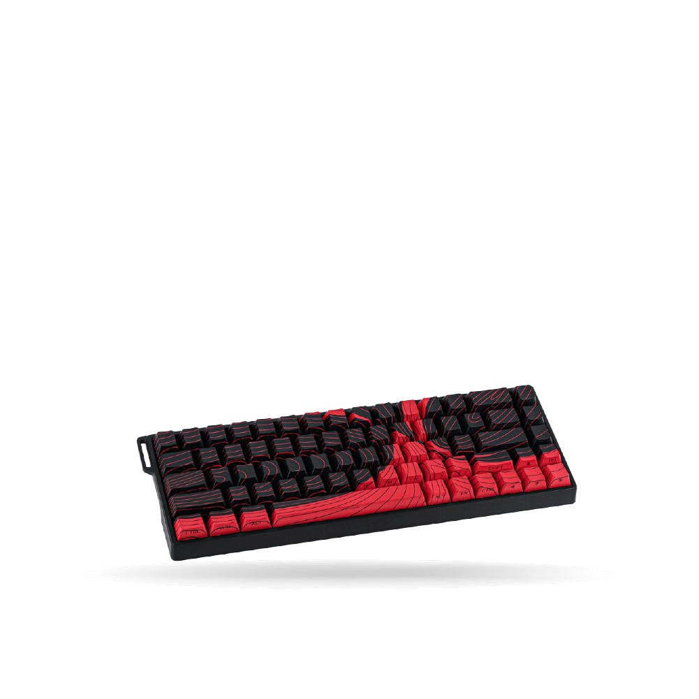 Teclado Mecánico Aula WIN68HE MAX Eng 65%, Black/Red, Switch Magnetico Wingchun