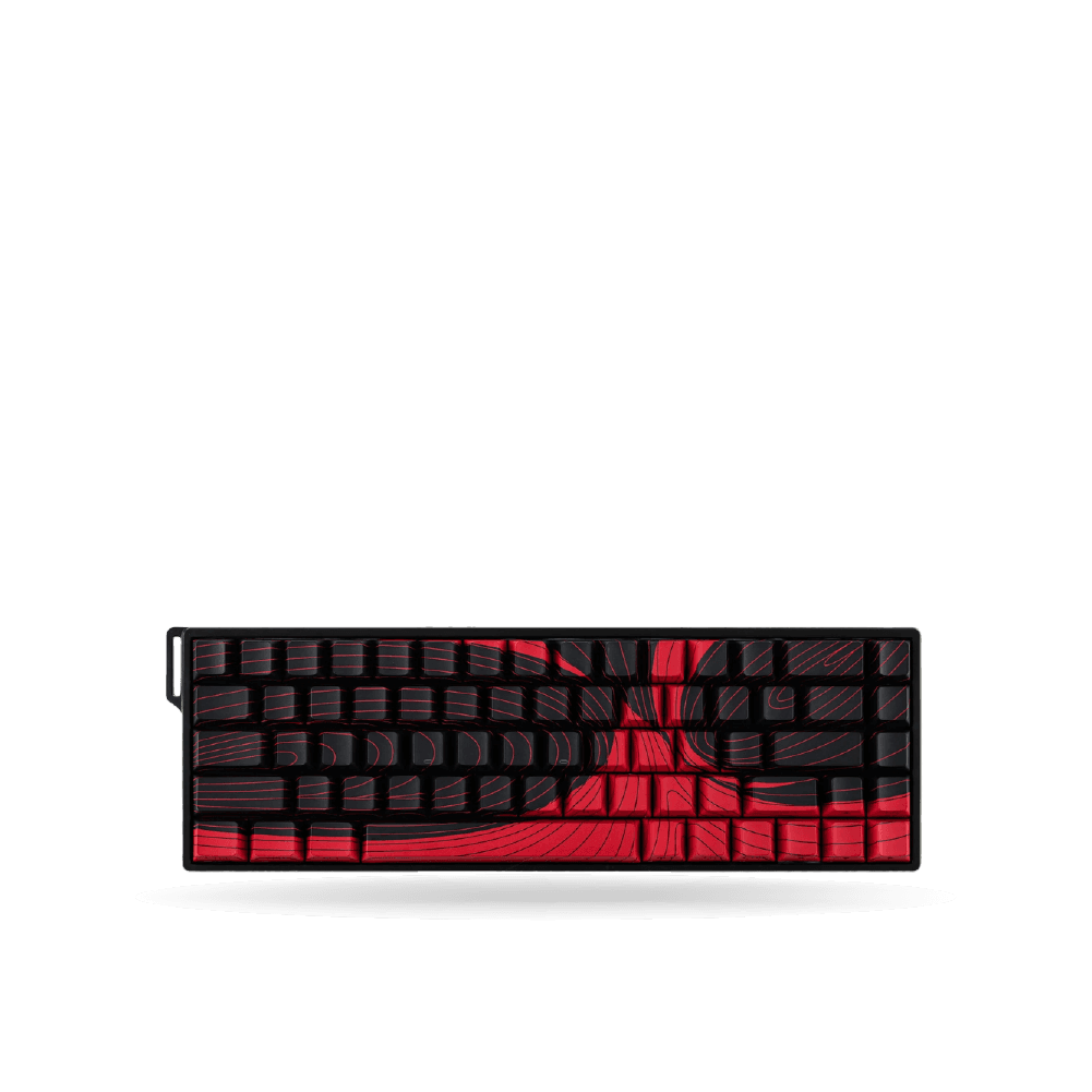 Teclado Mecánico Aula WIN68HE MAX Eng 65%, Black/Red, Switch Magnetico Wingchun