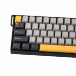 Teclado Mecánico Aula WIN68HE MAX Eng 65%, Gray/Black/Yellow, Switch Magnetico Wingchun
