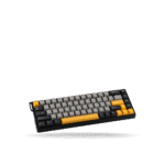 Teclado Mecánico Aula WIN68HE MAX Eng 65%, Gray/Black/Yellow, Switch Magnetico Wingchun
