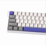 Teclado Mecánico Aula WIN68HE MAX Eng 65%, White/Gray/Purple, Switch Magnetico Wingchun