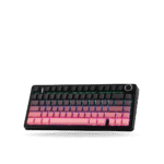 Teclado Mecánico Aula F75, 75% Eng, Black/Pink Gradient, Switch Green, inalambrico y cable