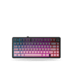 Teclado Mecánico Aula F75, 75% Eng, Black/Pink Gradient, Switch Green, inalambrico y cable