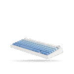 Teclado Mecánico Aula F75, Eng 75%, White/Blue Degraded, Switch Green, inalambrico y cable