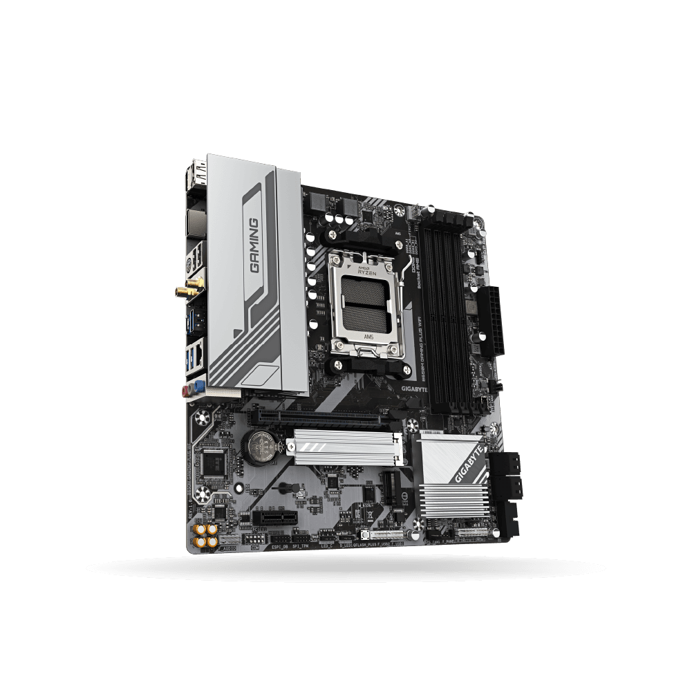 Placa Gigabyte B650M Gaming Plus WiFi, AMD AM5, 4x DDR5 hasta 256GB, 1x HDMI, 1x DP