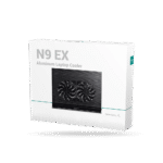 Cooler Para Laptop DeepCool N9 EX, De Aluminio, Negro, Hasta 17", 2 FAN 140mm