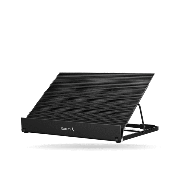 Cooler Para Laptop DeepCool N9 EX, De Aluminio, Negro, Hasta 17", 2 FAN 140mm