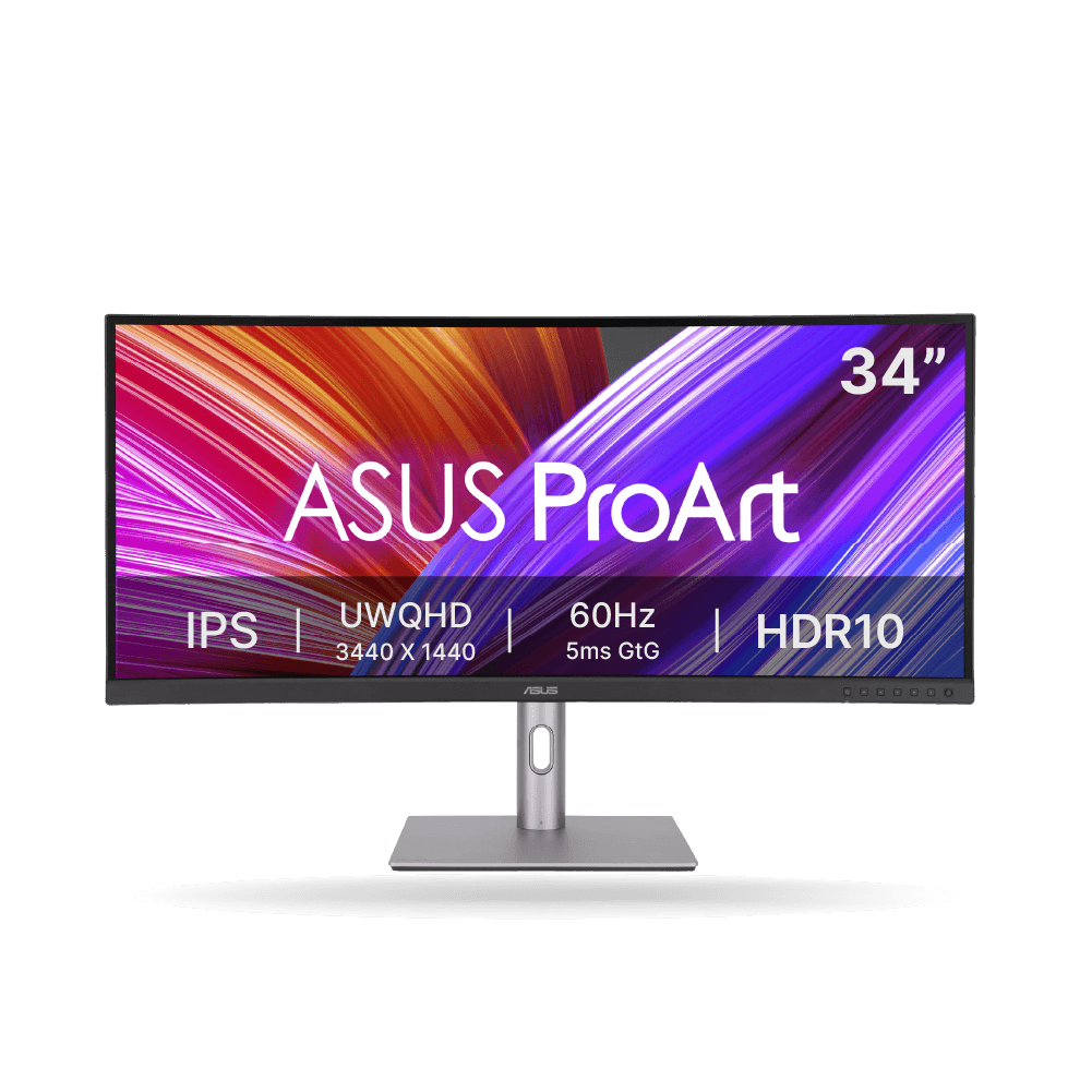 Monitor Curvo Asus ProArt PA34VCNV 34" 3440px x 1440px, 60Hz, 100% sRGB, 2x DP, 2x HDMI, RJ45 | PA34VCNV