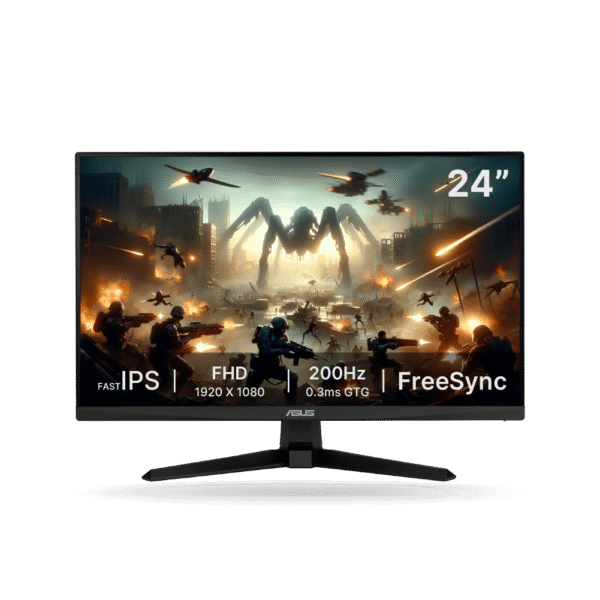 Monitor Asus TUF Gaming VG249Q5A 24" FHD, Fast IPS, 200Hz 0.3ms, FreeSync, G-Sync, ELMB Sync, 99% sRGB, HDMI, DP | VG249Q5A