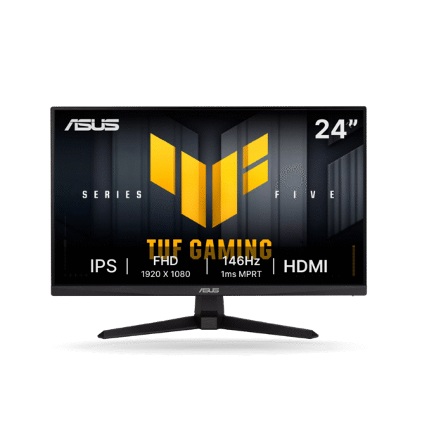 Monitor Asus TUF Gaming VG249QE5A 24" FHD, IPS, 146Hz 1ms, ELMB Sync, Altavoces estéreo, 125% sRGB, HDMI, DP | VG249QE5A