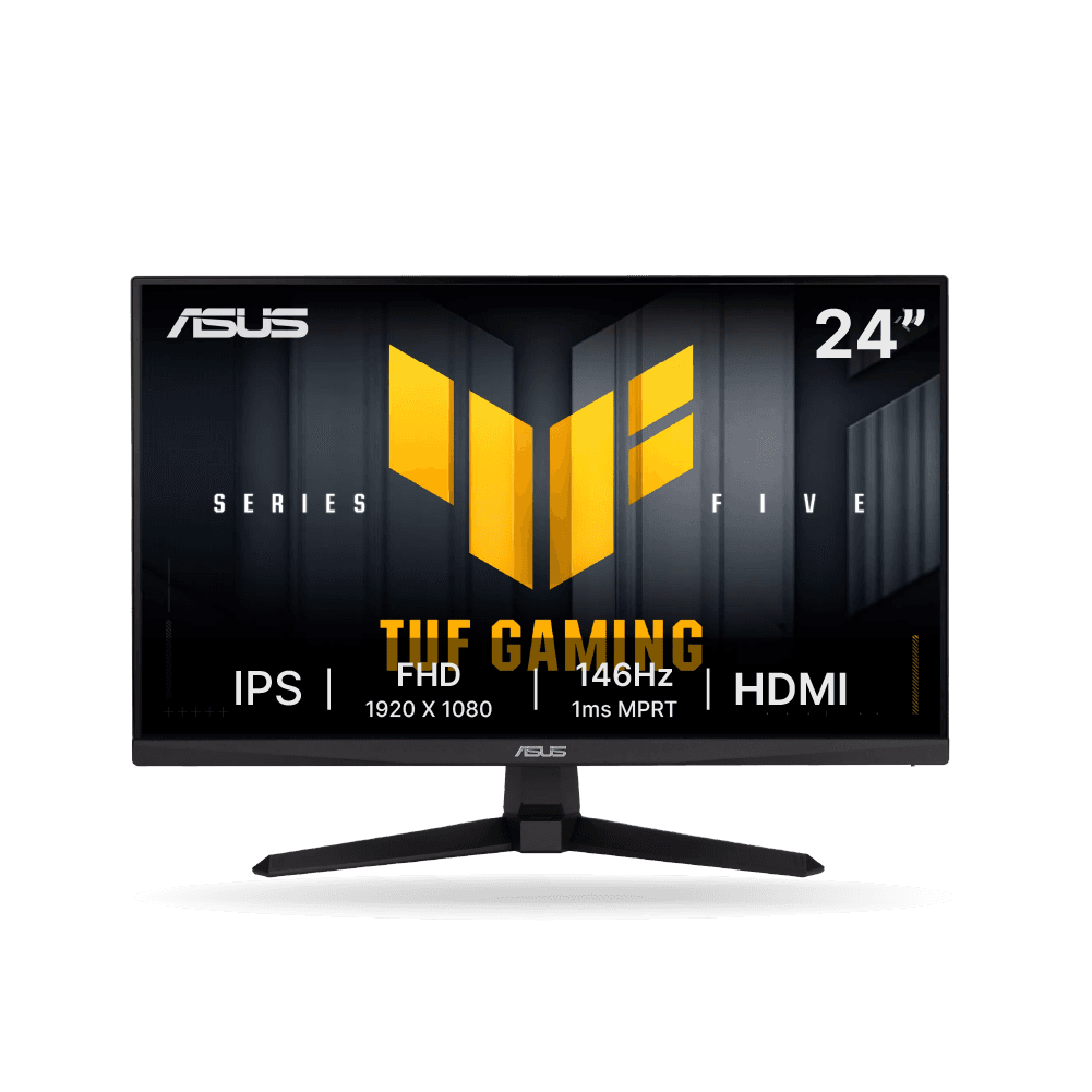 Monitor Asus TUF Gaming VG249QE5A 24" FHD, IPS, 146Hz 1ms, ELMB Sync, Altavoces estéreo, 125% sRGB, HDMI, DP | VG249QE5A