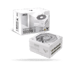 Fuente de Poder Asus TUF Gaming 1000W Gold White Edition, ATX 3.1, 80 Plus Gold | 90YE00S5-B0AA00