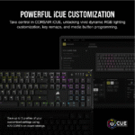 Teclado Corsair K70 Core Gamer mecánico, Cable USB, 100%, RGB, Switch Corsair MLX Red, Negro | CH-910971E-SP