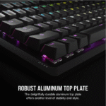 Teclado Corsair K70 Core Gamer mecánico, Cable USB, 100%, RGB, Switch Corsair MLX Red, Negro | CH-910971E-SP