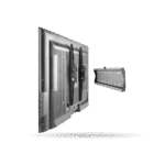 Rack Koreano fijo inclinable para TV 32" a 65" hasta 40kg, Acero Inoxidable, Negro | FIK65