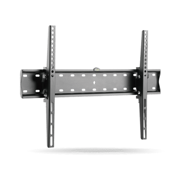 Rack Koreano Fijo inclinable para TV 37" a 80" hasta 40kg, Acero Inoxidable, Negro | FIK80