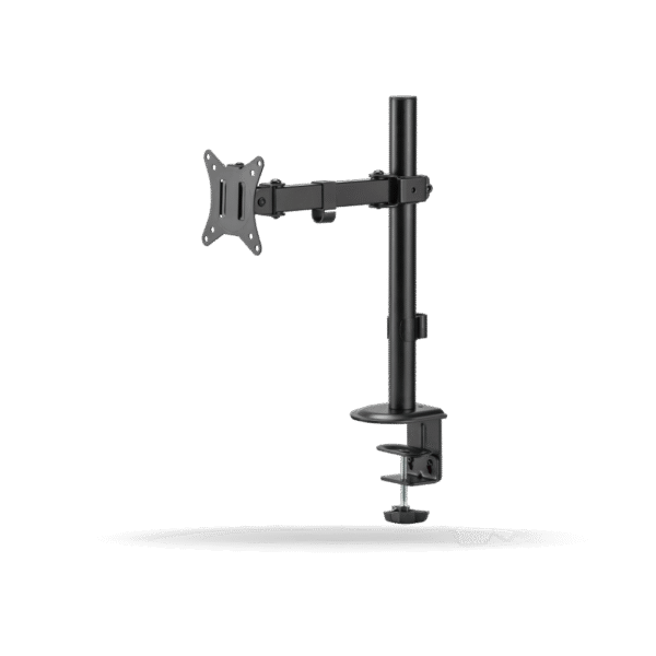 Rack Koreano Fijo Pivotable para monitor 17" a 35" hasta 9kg, Acero Inoxidable, Negro | KE-32