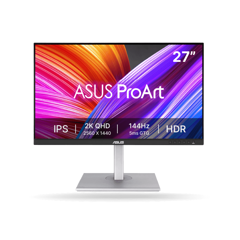 Monitor profesional ASUS ProArt Display PA278CGV, 27" IPS 2K Quad HD, 100% sRGB, HDR-400, Pivot, Altavoz, 1xDP, 2xHDMI | PA278CGV