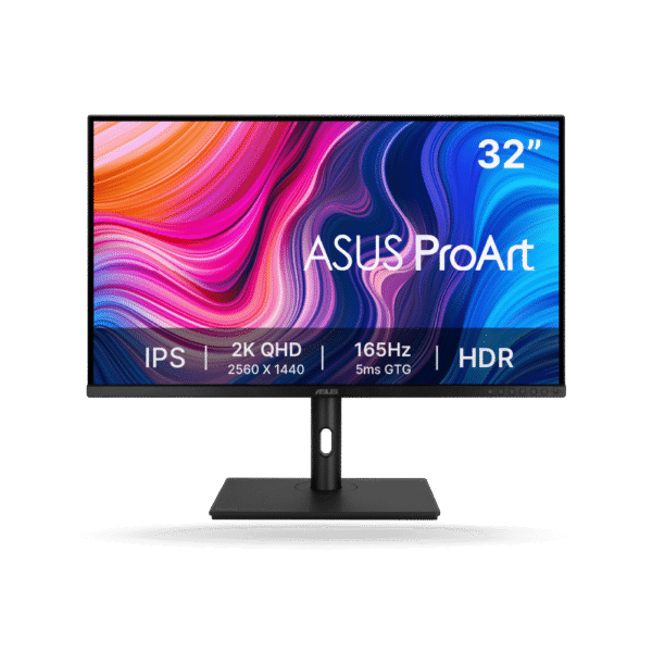 Monitor ASUS ProArt PA328CGV, 32" IPS WQHD 2K 165Hz - 100% sRGB, 2xHDMI, DisplayPort, USB-C, Altavoz.