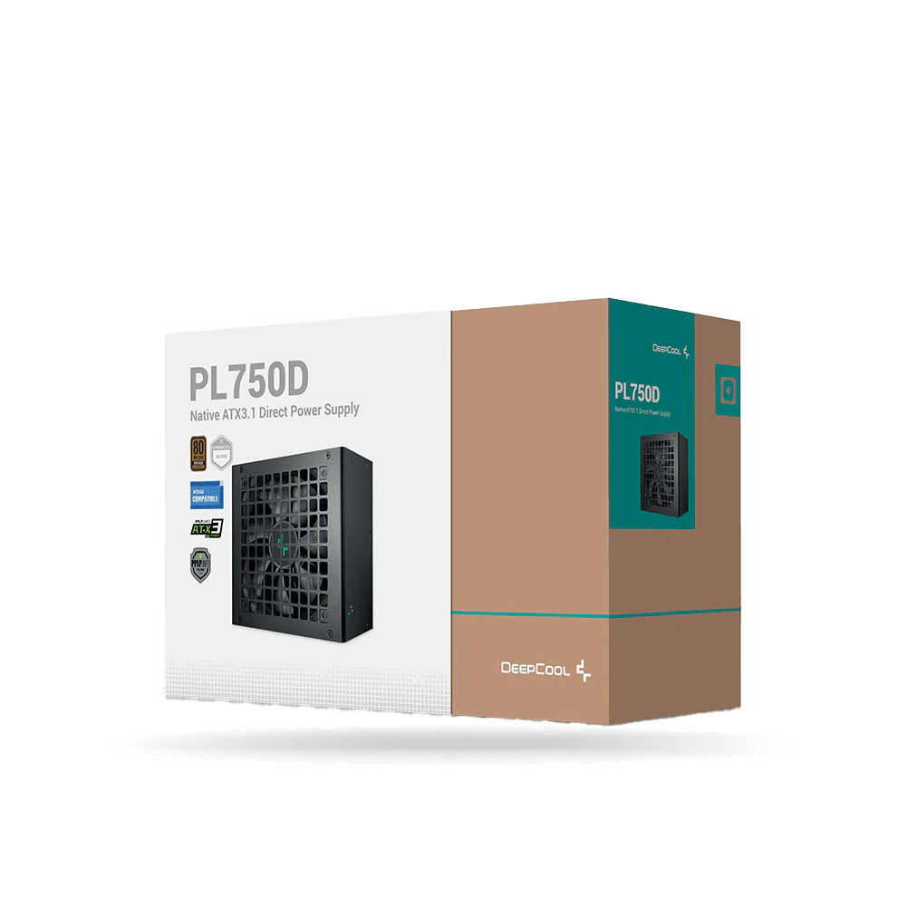 Fuente de Poder DeepCool PL750D, 750W 80 Plus Bronze, ATX 3.1 | R-PL750D-FC0B-US-V2